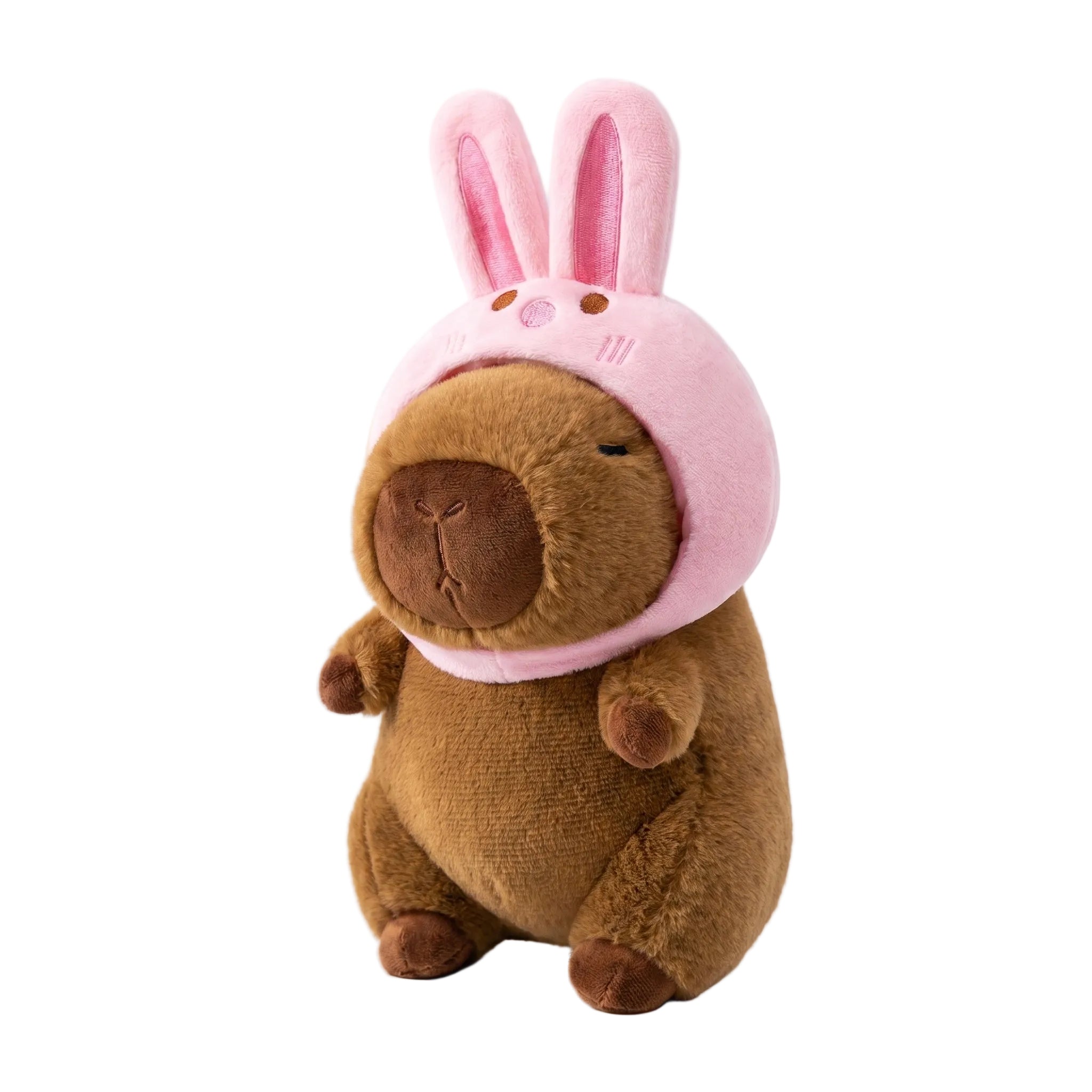 Rabbit Hat Capybara Plushie