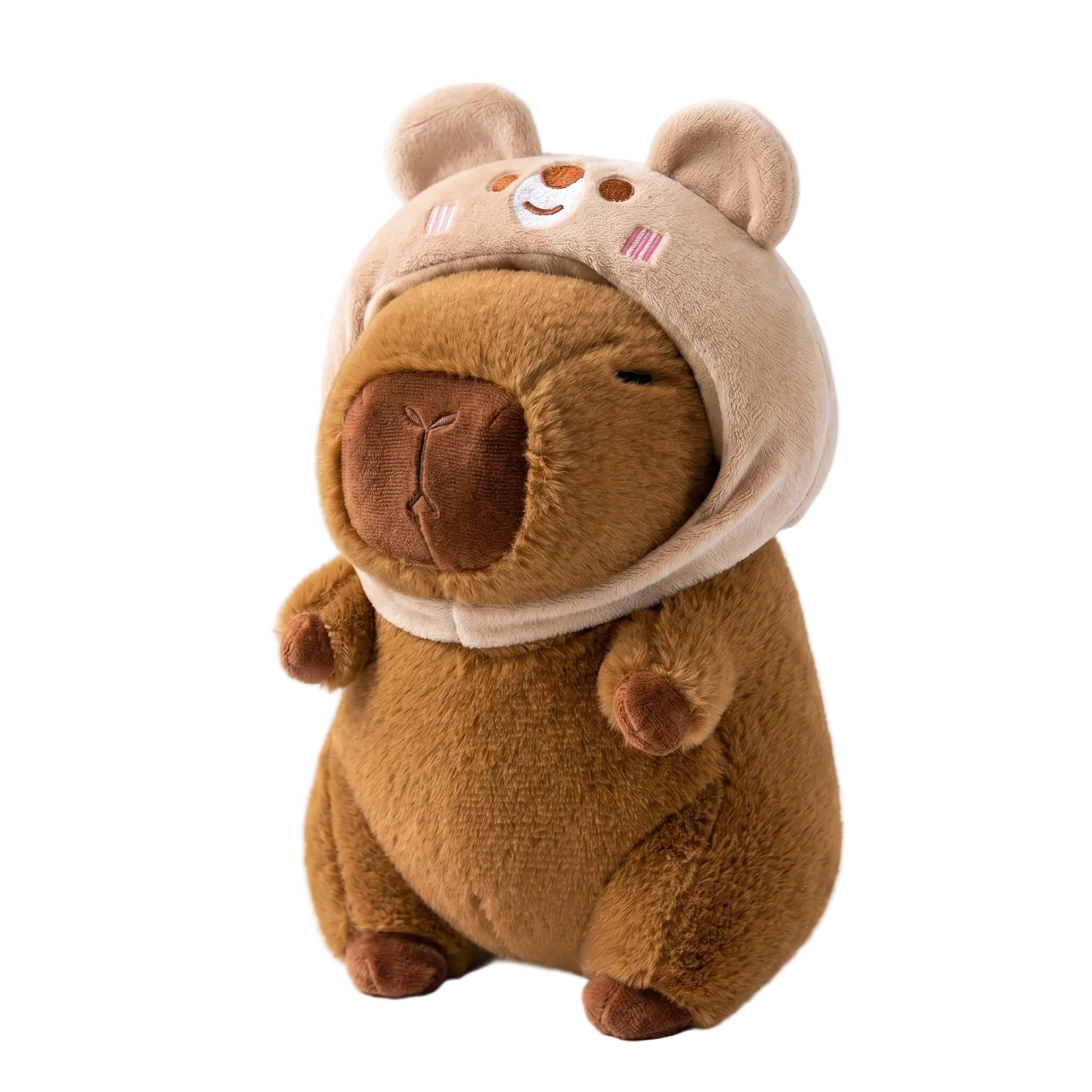 Bear Hat Capybara Plushie